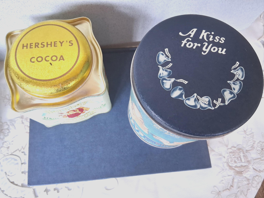 Vintage Four Hershey Chocolate Tins