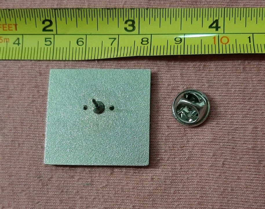 Intel Blue Square Logo Computer Company jacket lapel pin