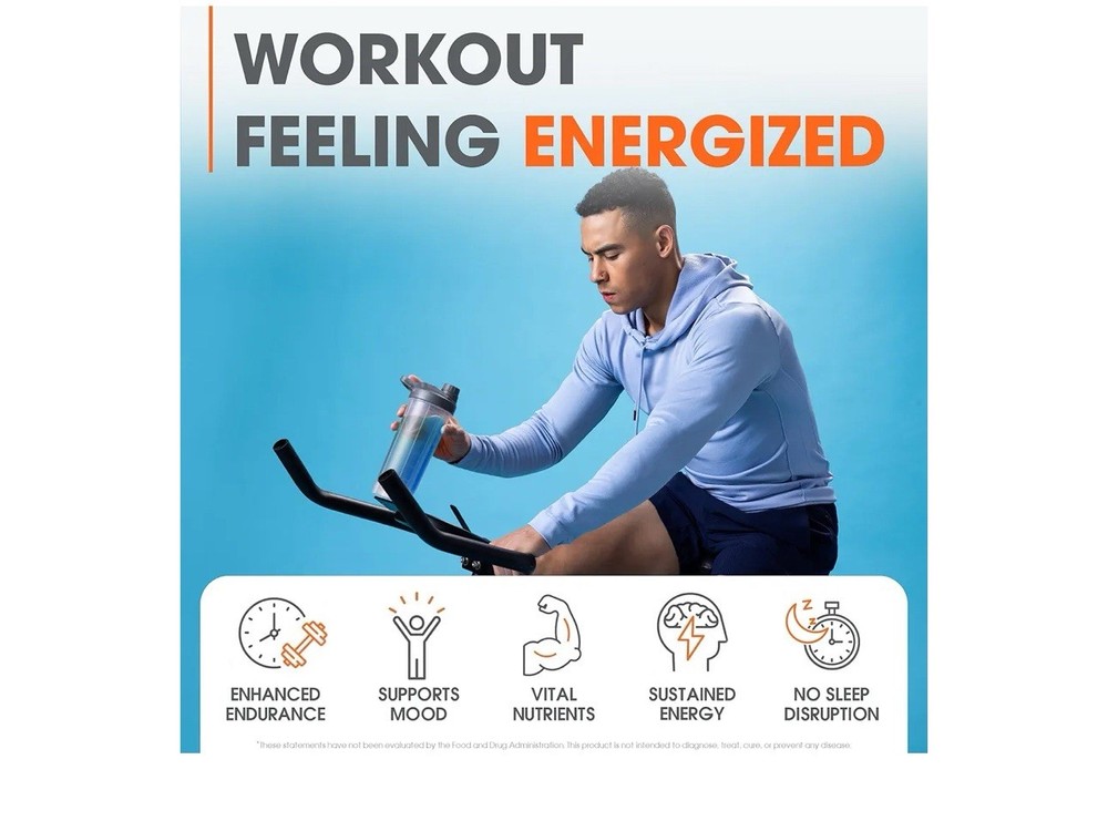 Genius Brand Pre- Workout Powder- Blue Raspberry