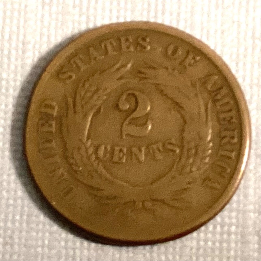 1864 US Two Cents - FREE US SHIPPING cd-