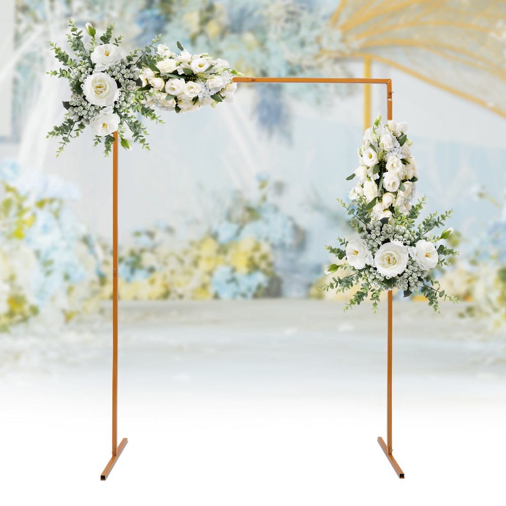 Rectangular Wedding Arch Rack Flower Balloon Arch Stand Party Backdrop Decor