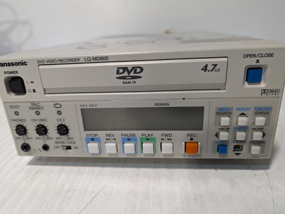 Panasonic LQ-MD800 Professional DVD Recorder, Missing Enter Key - Free Shipping