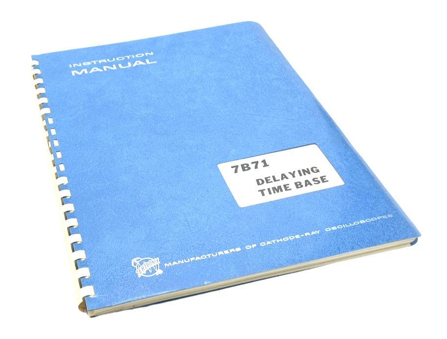 Tektronix 7B71 Delaying Time Base Instruction Manual