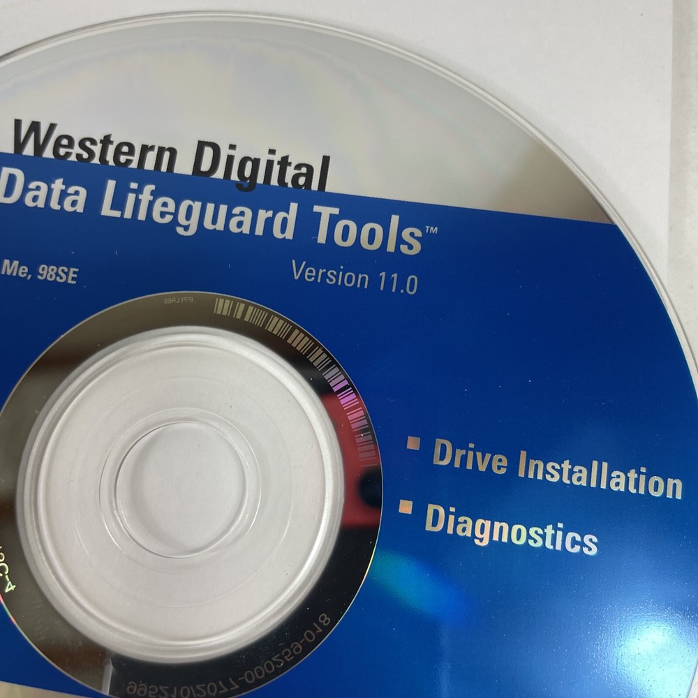 Western Digital Data LifeGuard Tools Version 11.0 CD 2003