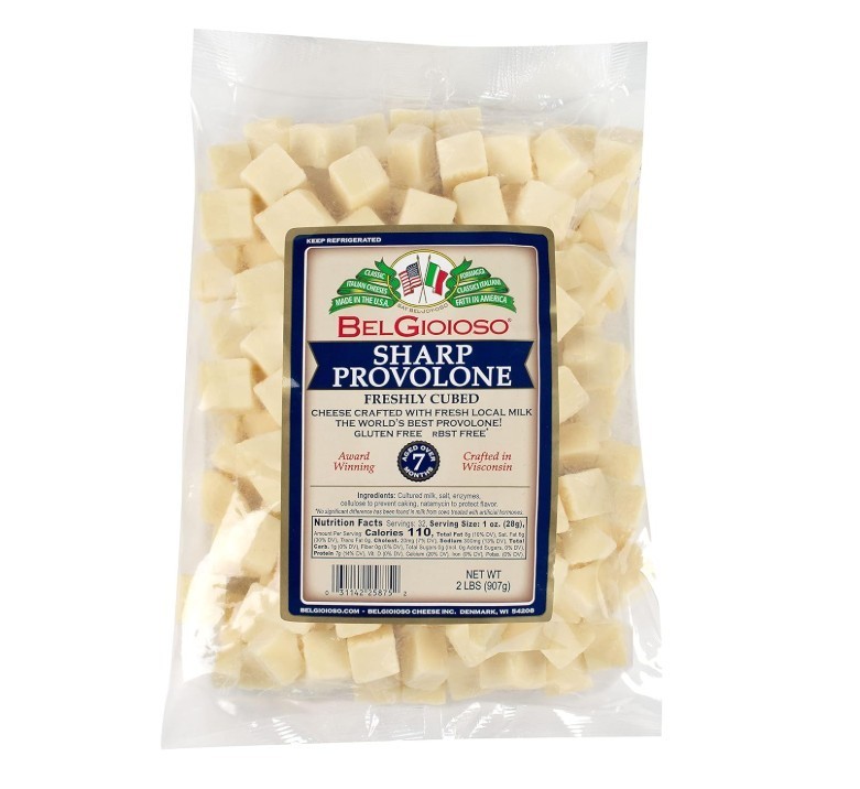 Belgioioso Sharp Provolone Cheese Cubes 2 Lb