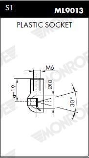 Gas Spring, boot/cargo area MONROE ML5051