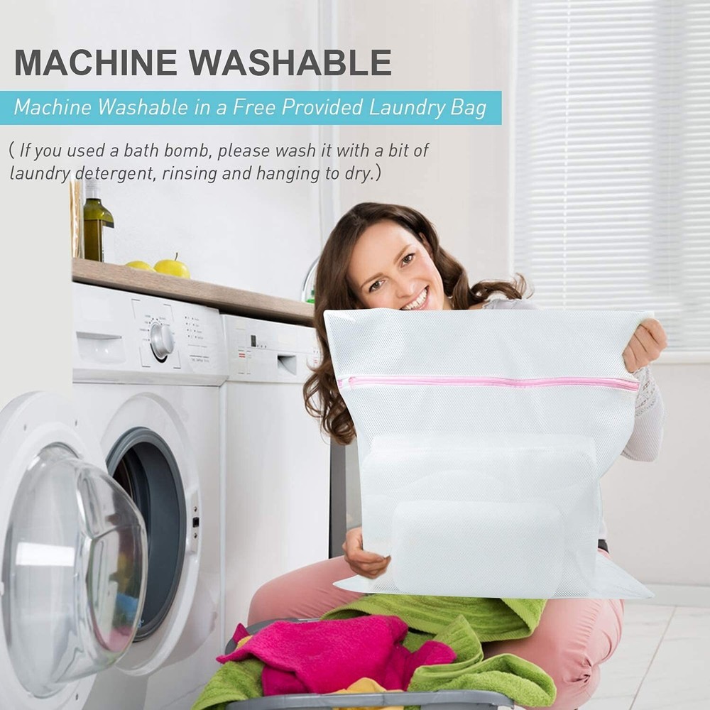 Ultimate Bath Pillow with Enhanced Support - Soft 5D Air Mesh & Suction Cups