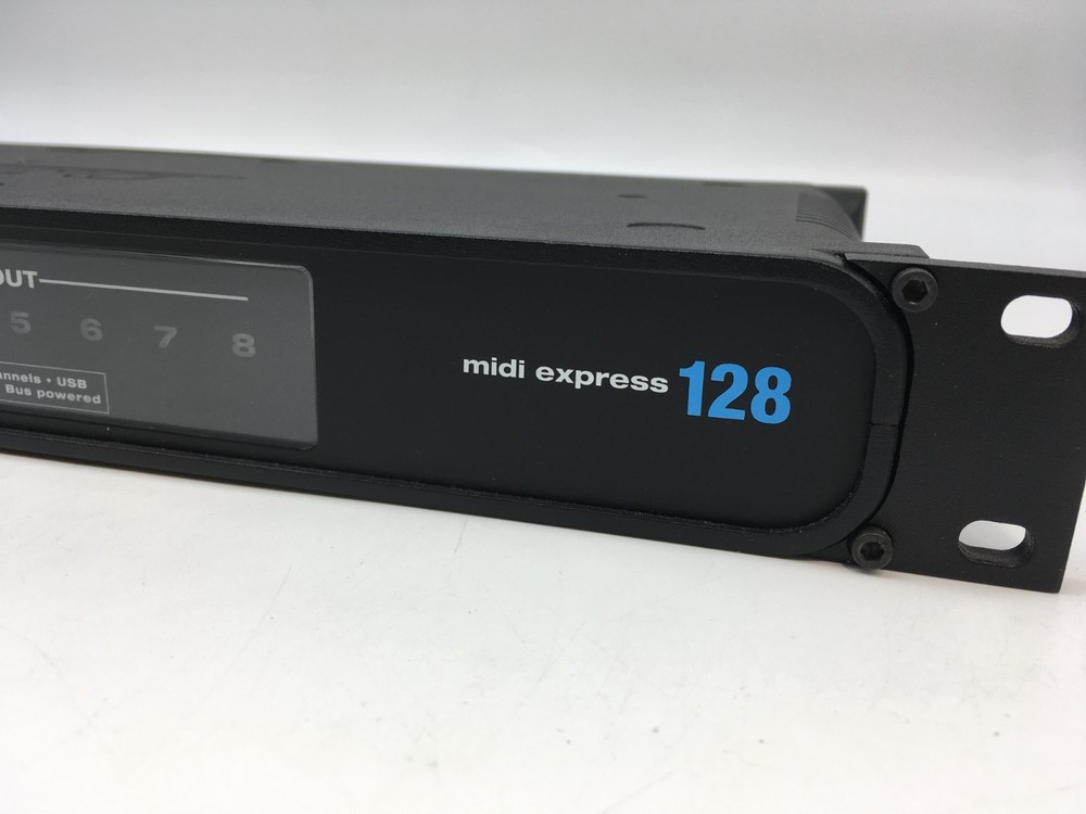MOTU MIDI Express 128 USB MIDI Interface w/ Manual & Cable Tested Excellent
