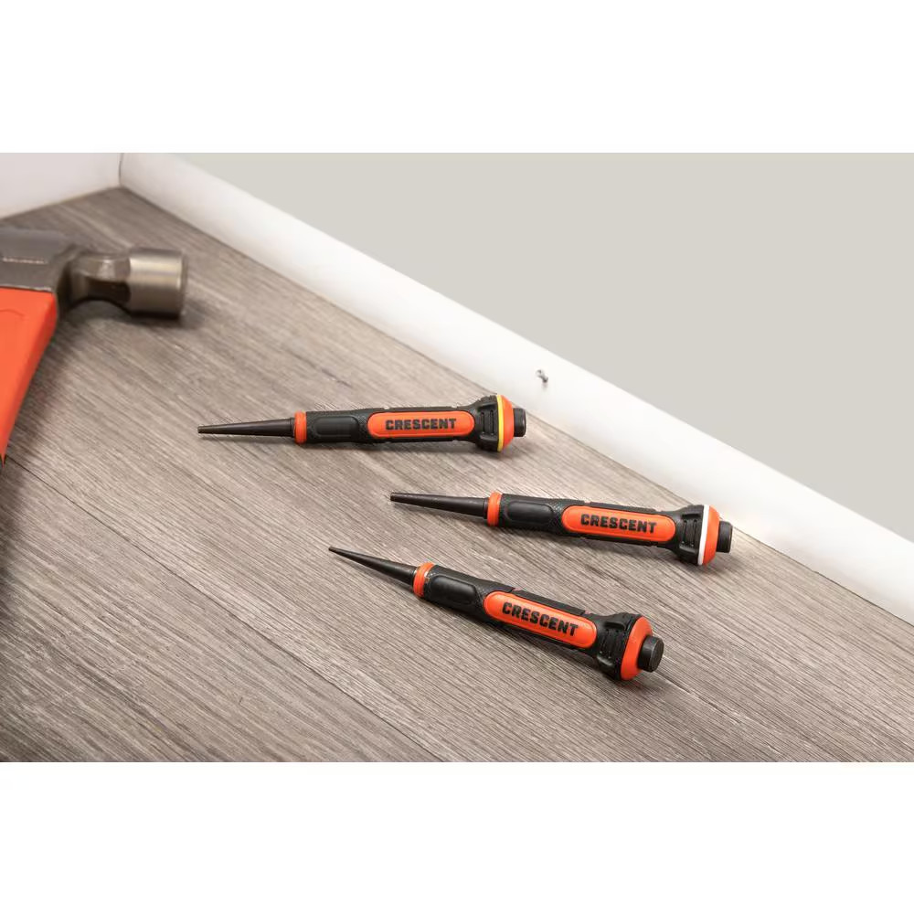 Dual Material Nail Punch Set (3-Pieces)