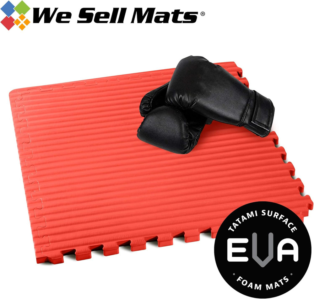 3/4 Inch Thick Martial Arts EVA Foam Exercise Mat, Tatami Pattern, Interlocking