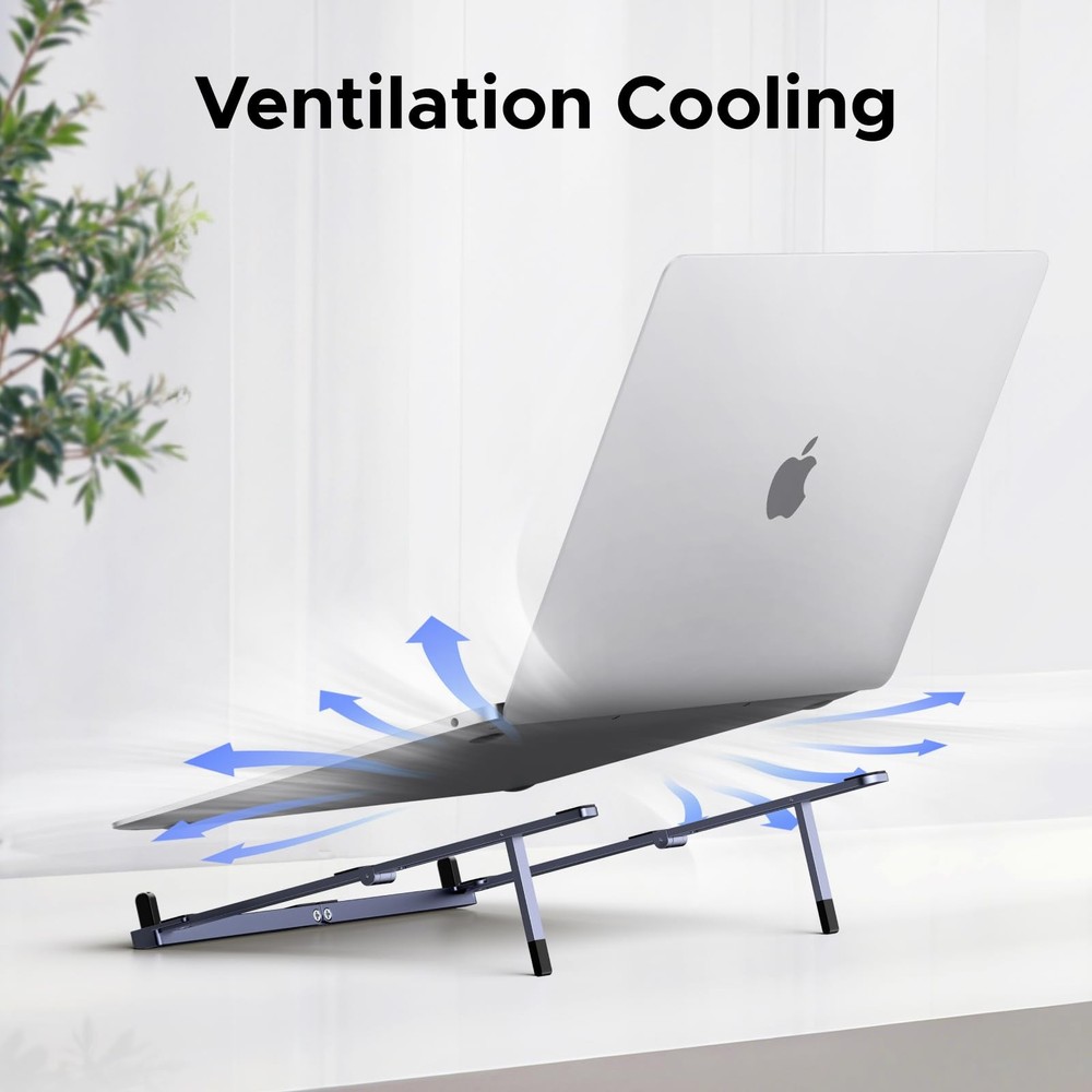 UGREEN Portable Laptop Stand, Foldable & Compact Aluminum Computer Stand...