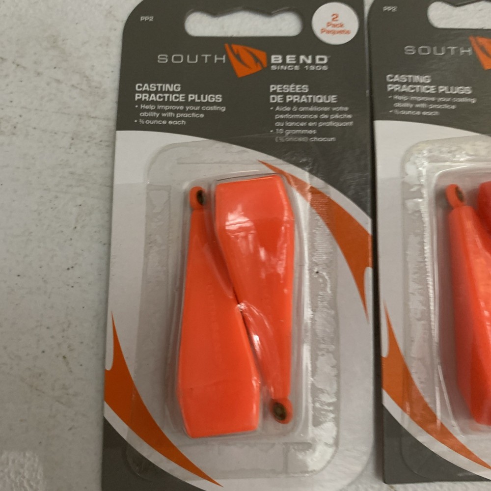 2x2 Practice Casting Plugs 3/8 ounce ea. Practice Casting Plug. HI-VIS Orange