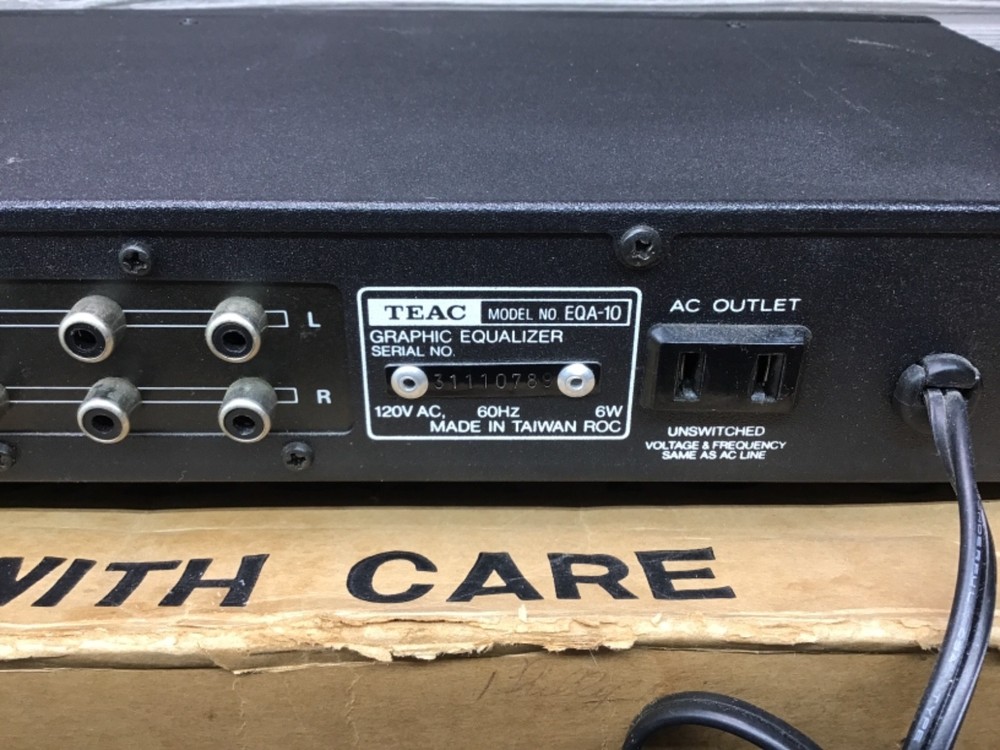 Vintage TEAC EQA-10 Graphic Equalizer W/ Box Tested Working