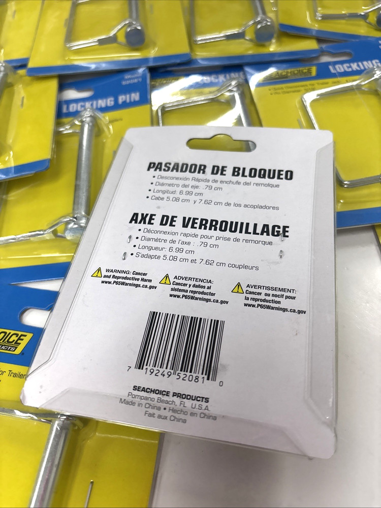 12 Seachoice Products 5/16" Boat Trailer Coupler Release Handle Locking Pin