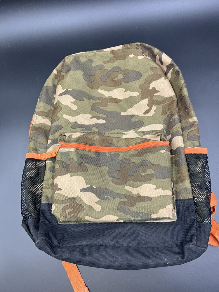 Childrens Place Green Camo Backpack