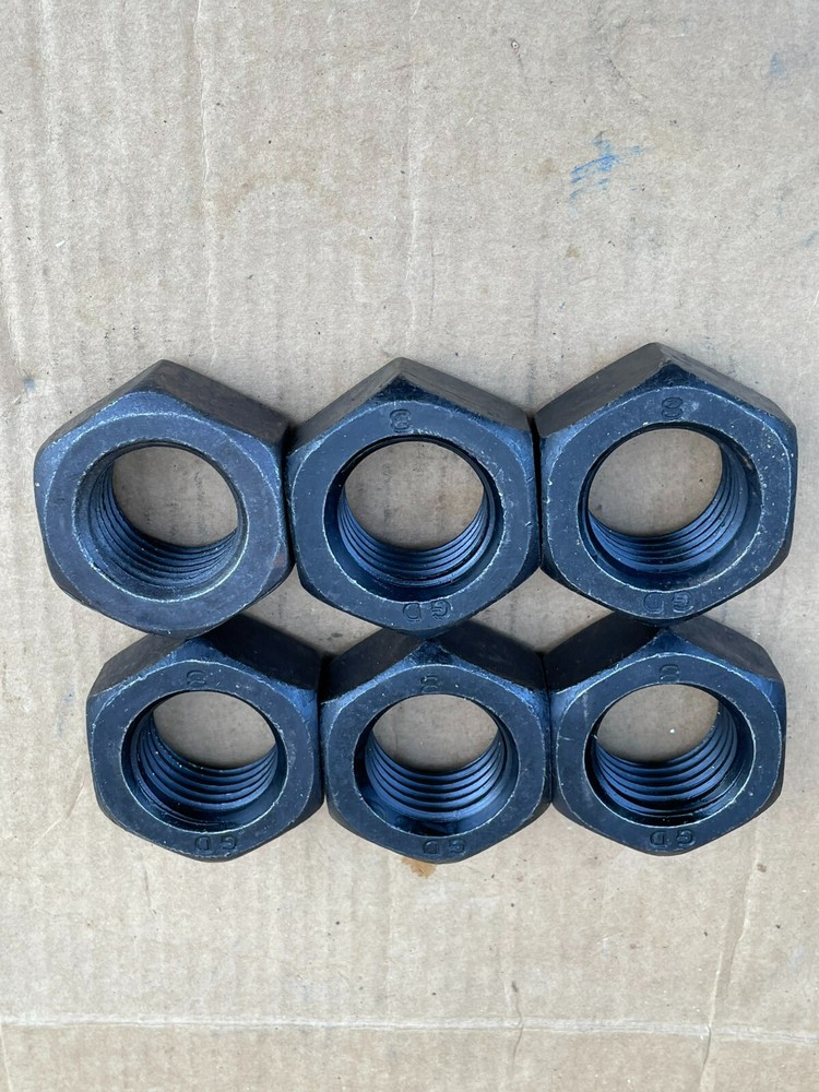 Hexagonal Nut Thread Steel GD-8 (Lot of 6)