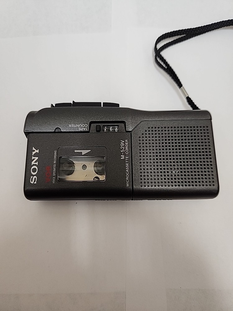 Sony M-529V Handheld Microcassette-Corder Voice Recorder - Black