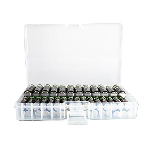 AA AAA Battery Storage Box, Rechargeable Battery Storage Case Battery Holder