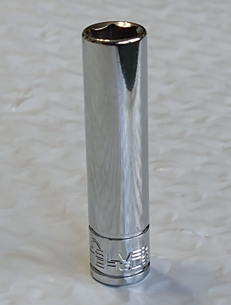 MATCO TOOLS "SILVER EAGLE" AD8M6SE, 1/4" DRIVE, 8MM. SOCKET, DEEP, 6 POINT.