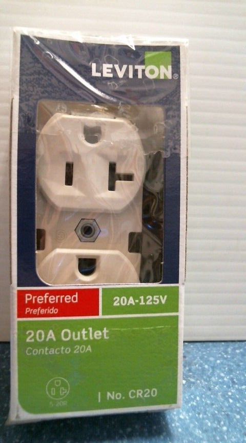 Leviton 20A Outlet   (CR20)  FS