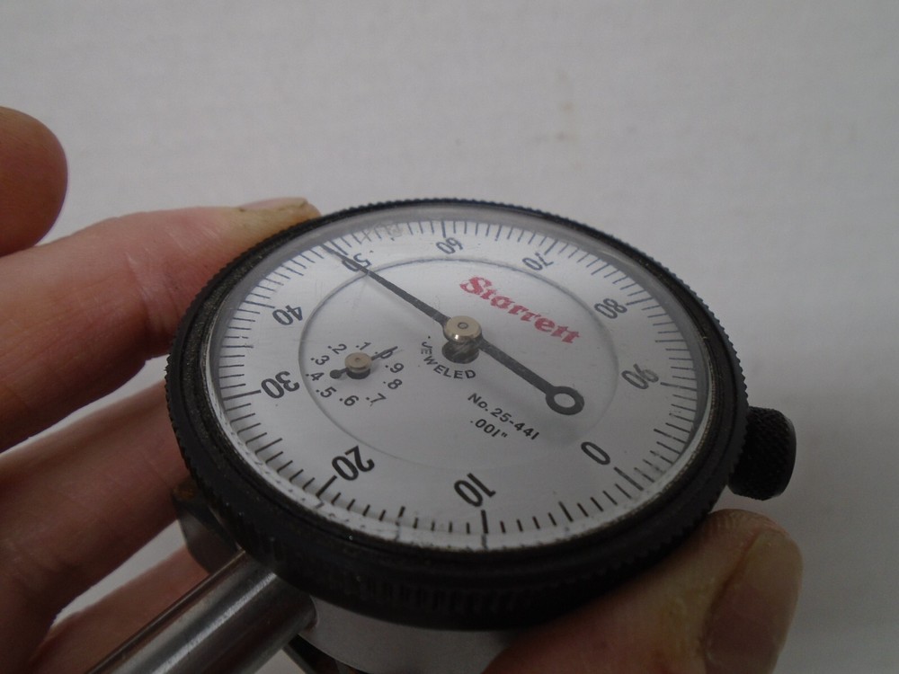 Starrett 25-441 indicator with Starrett 674 adjustable mount