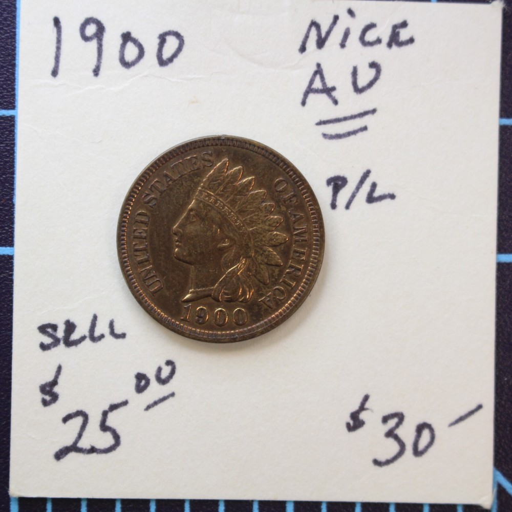 1899 & 1900 Indian Head Cents - High Grade