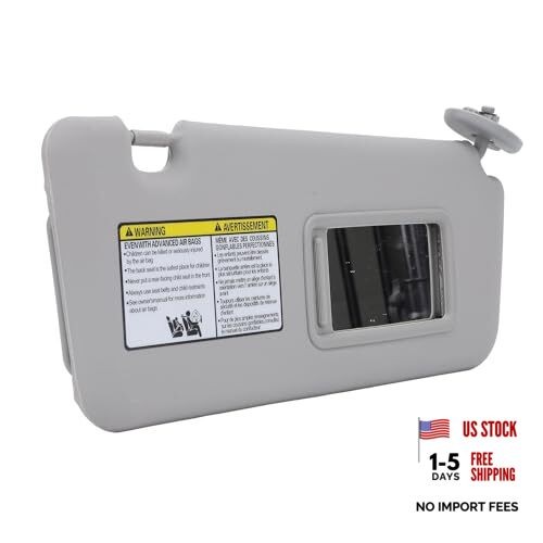 Passenger Side Sun Visor with Makeup Mirror for 2004-2005 () Grey
