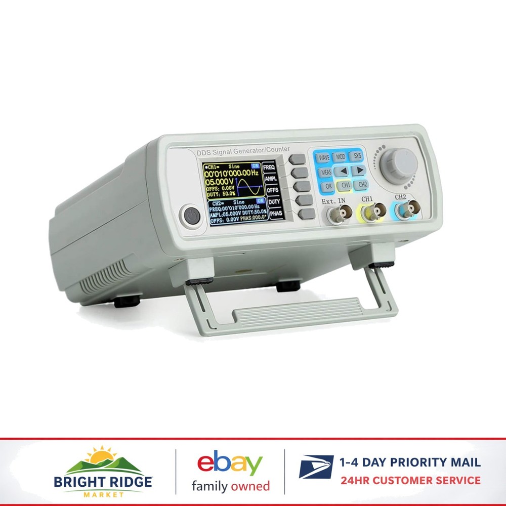 30MHz Dual-Channel Signal Generator with High Precision Waveform Functions