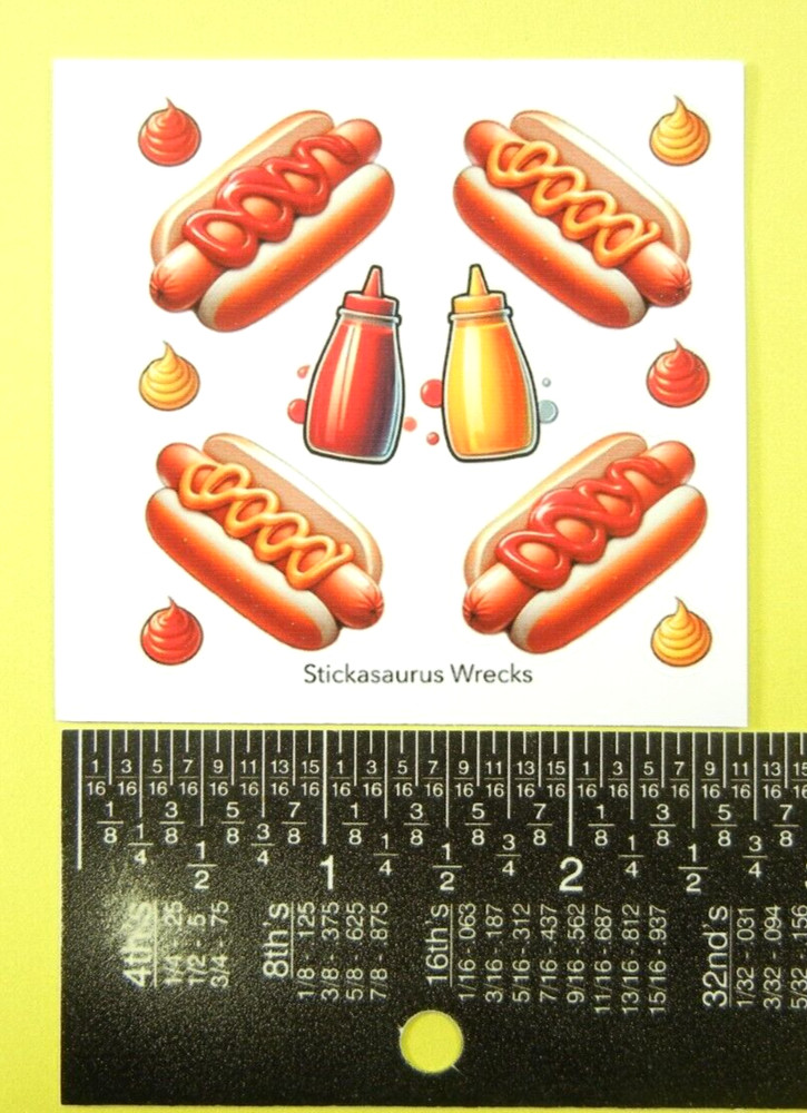 Hot Dogs Mini Sticker Sheet