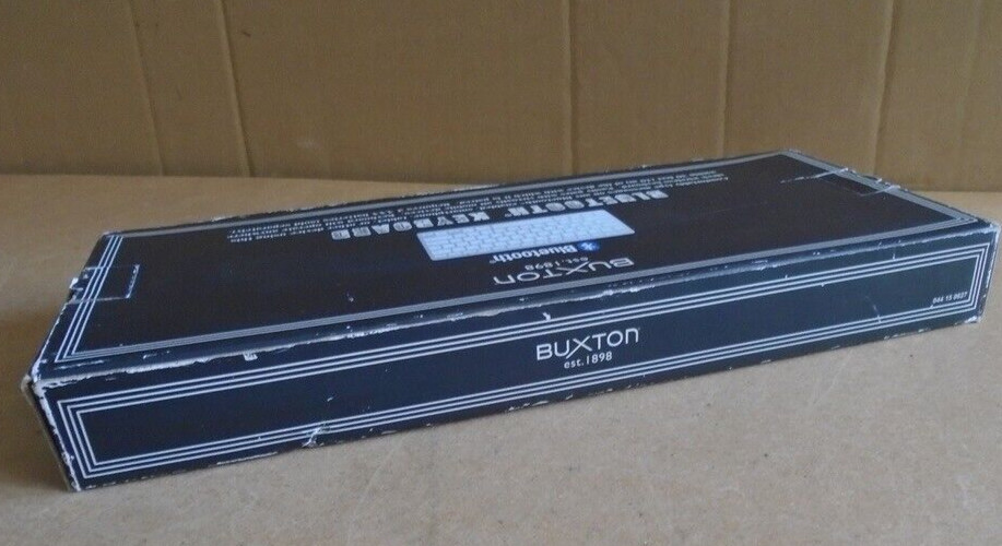 Buxton Bluetooth Keyboard Model SM-36749 White on Silver OPEN Box!!!