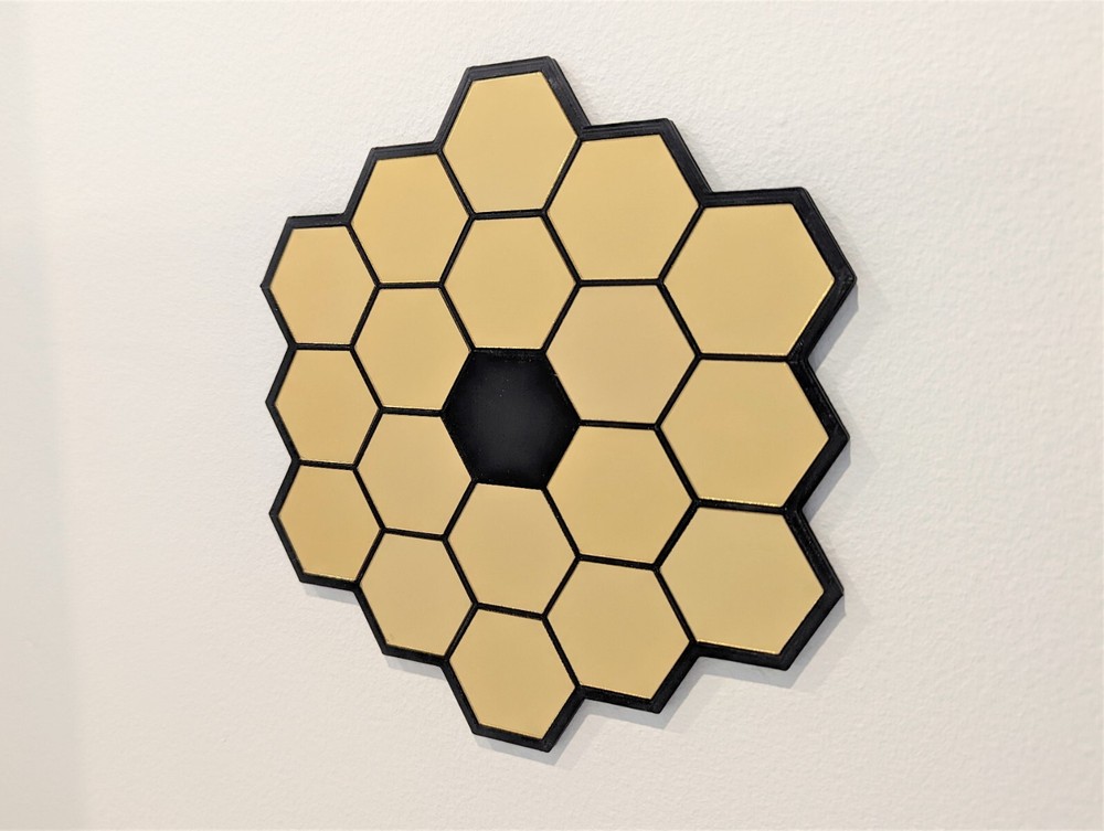 James Webb Space Telescope Mirror Wall Art 8-15"