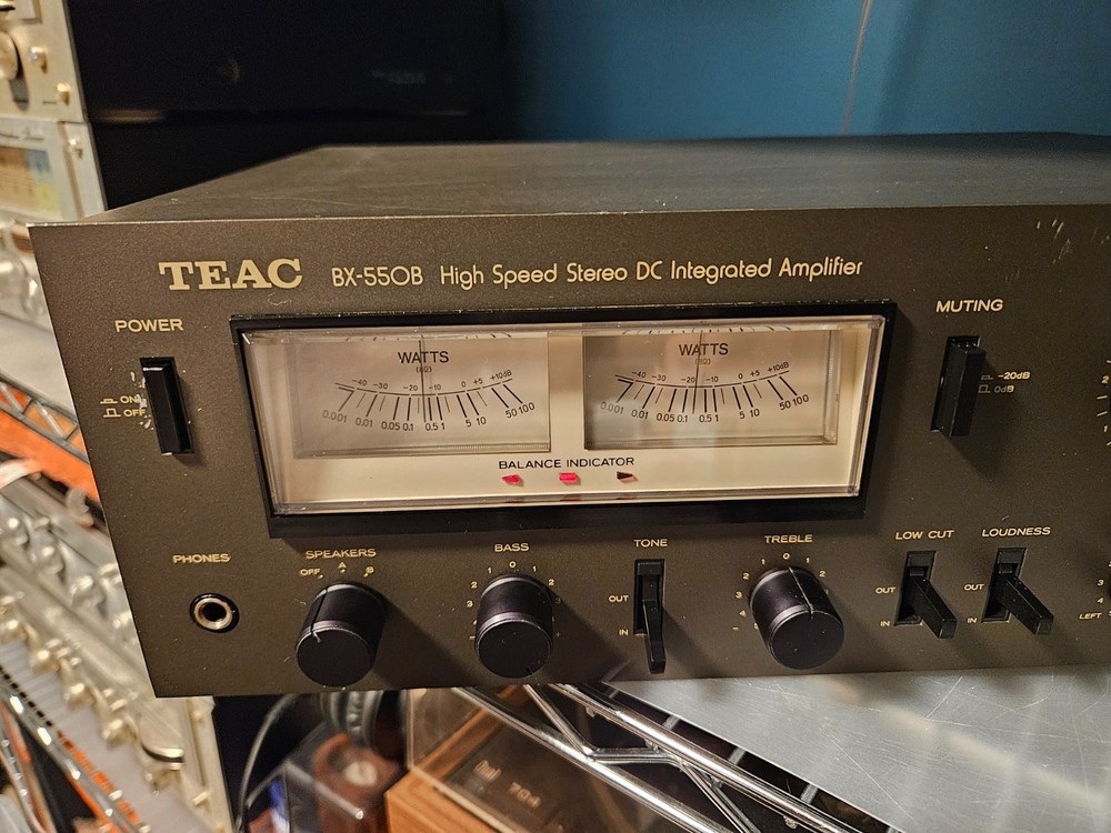 TEAC BX-550 Integrated Amplifier - Fully Serviced, Recapped, L.E.D. lamp