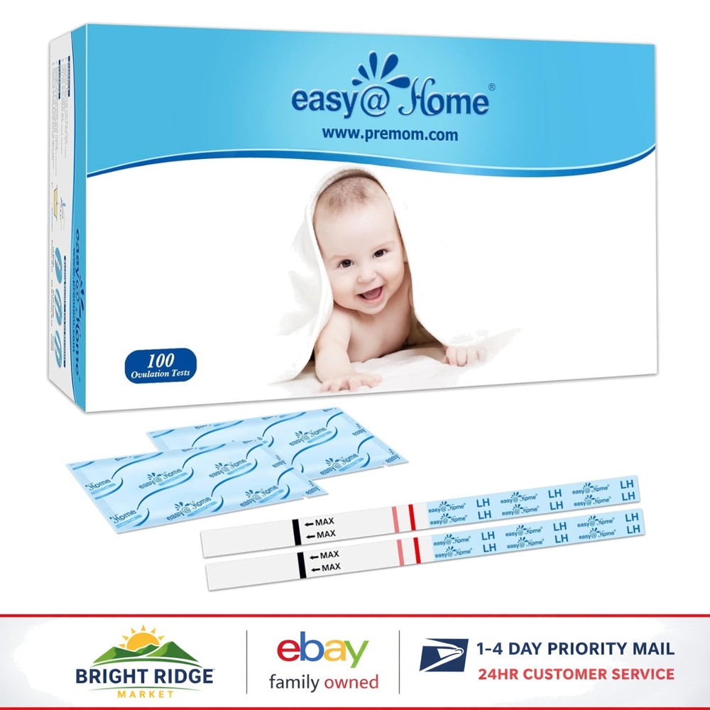 100-Pack Ovulation  Strips for Reliable Fertility Tracking and Testing