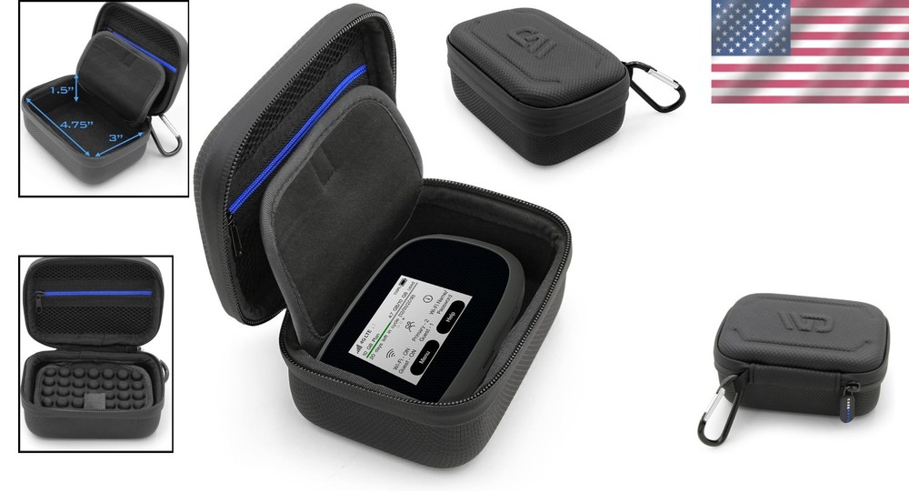 Compact & Durable Mobile Hotspot Carrying Case with Lanyard - Travel Accessory