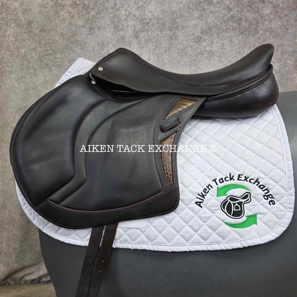 2021 Stackhouse Monoflap Jump Saddle, 18" Seat (Read Description)
