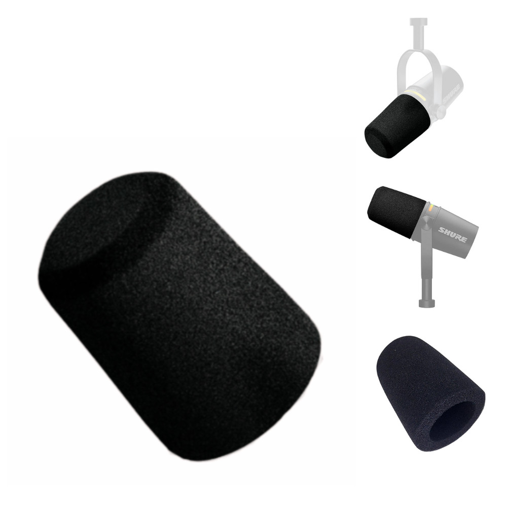 Microphone Foam for Shure MV7, MV7+, MV7x, Anti-pop Filter Solution, Maximum Pro