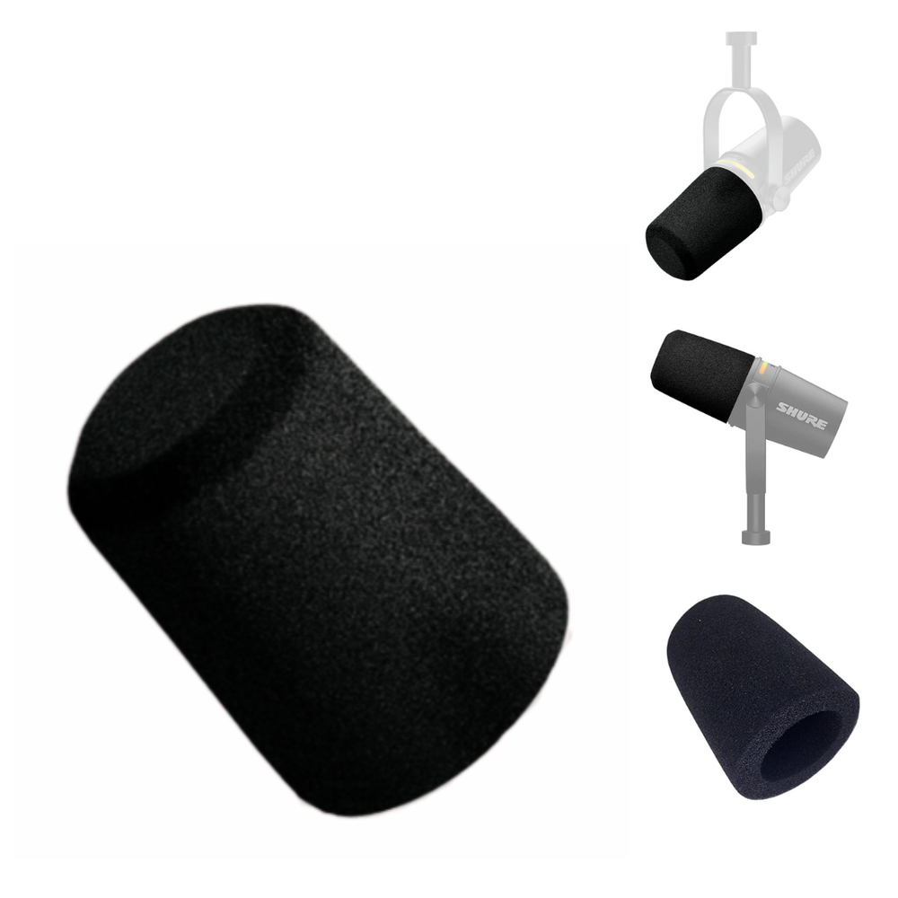 Microphone Foam for Shure MV7, MV7+, MV7x, Anti-pop Filter Solution, Maximum Pro
