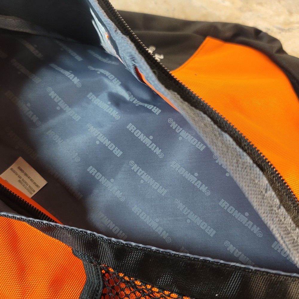 IRONMAN BLACK & ORANGE 70.3 AUSTIN TEXAS SLING BACKPACK