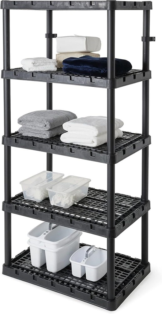 Gracious Living 5 Shelf Knect-A-Shelf Ventilated Storage Unit Organizer System