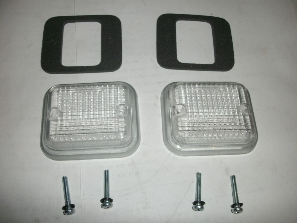 MGB REVERSE LIGHT LENS SET/2  "LUCAS"  , MG MIDGET , SPRITE ,  JAGUAR XKE