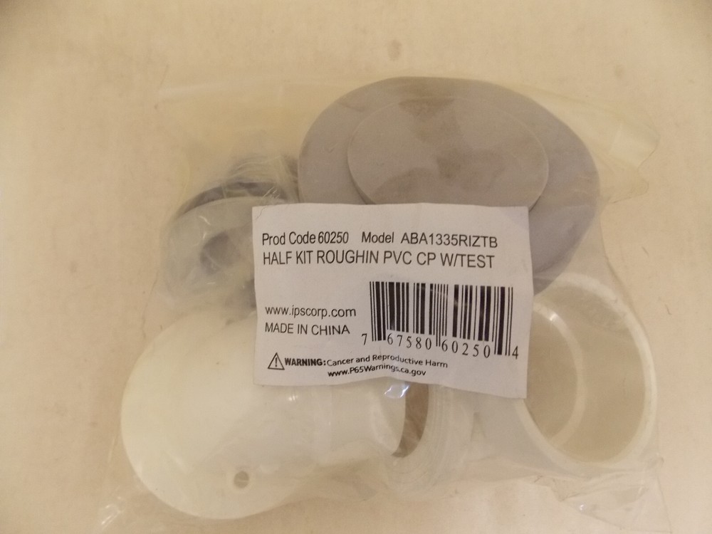 IPS IPS 60250 Model ABA1335RIZTB Half Kit Roughin PVC CP With Test