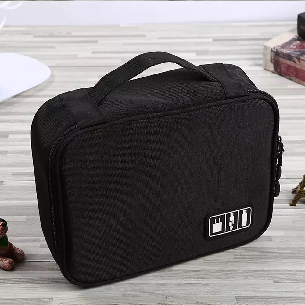 Universal Tech Organizer Travel Bag - Black