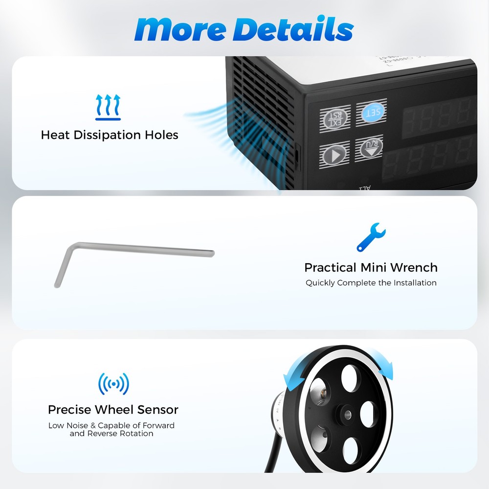 Digital Length Meter Counter with Control Function 0-999999,Digital Display