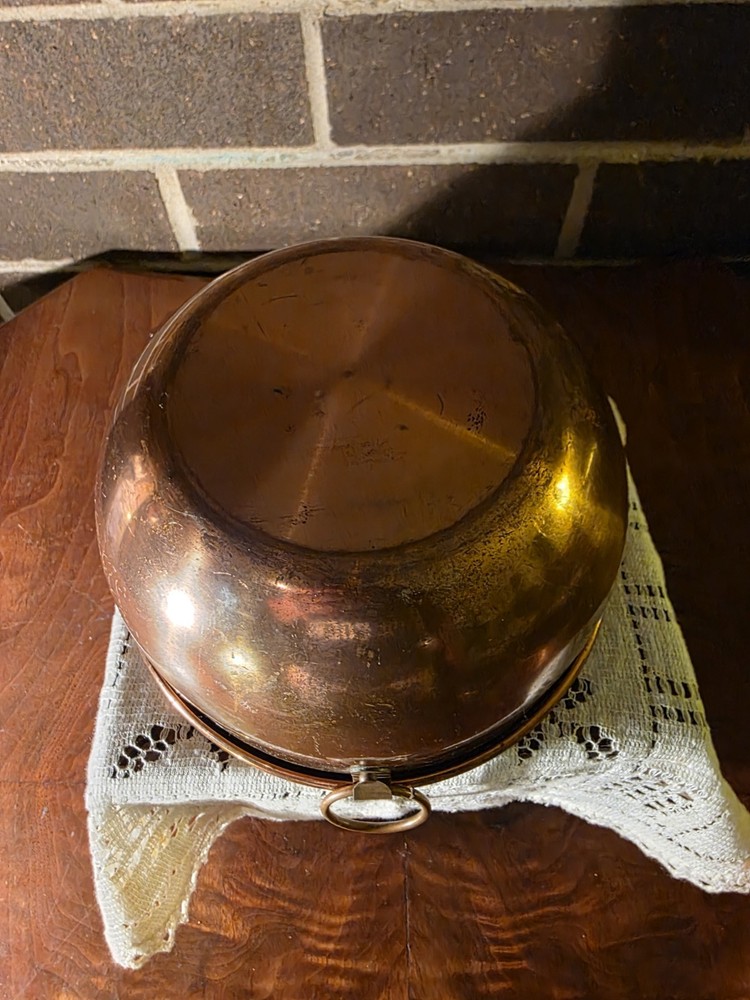 set of 3 Antique copper nesting bowls