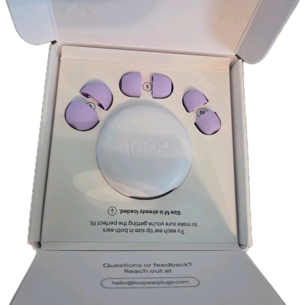 Loop Quiet 2 Earplugs for Sleep Purple Noise Reducing Blocking Canceling