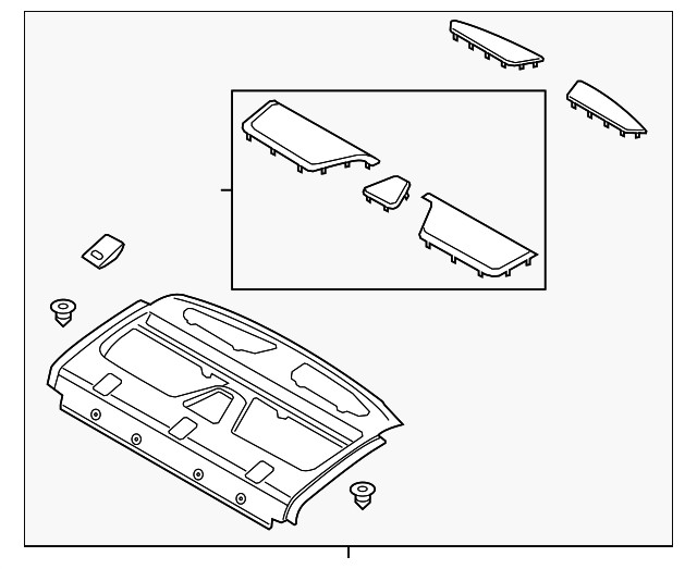 Genuine Ford Panel Assembly Rear Package Tray DP5Z-5446668-AC