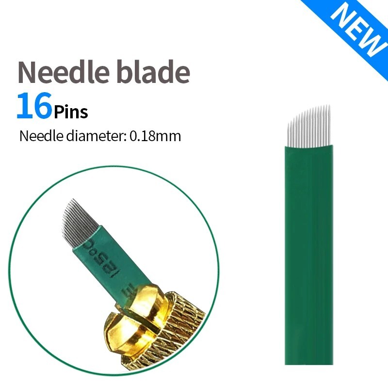 0.18mm 16pin microblading needles blades Microblading 16 Flex brow tattoo