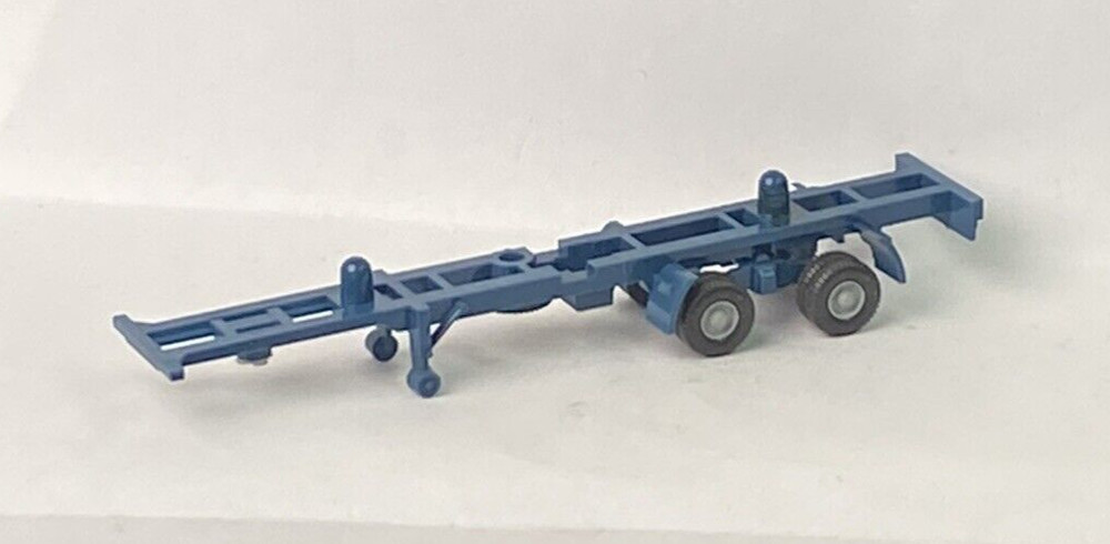 Wiking HO Container Trailer Only Blue