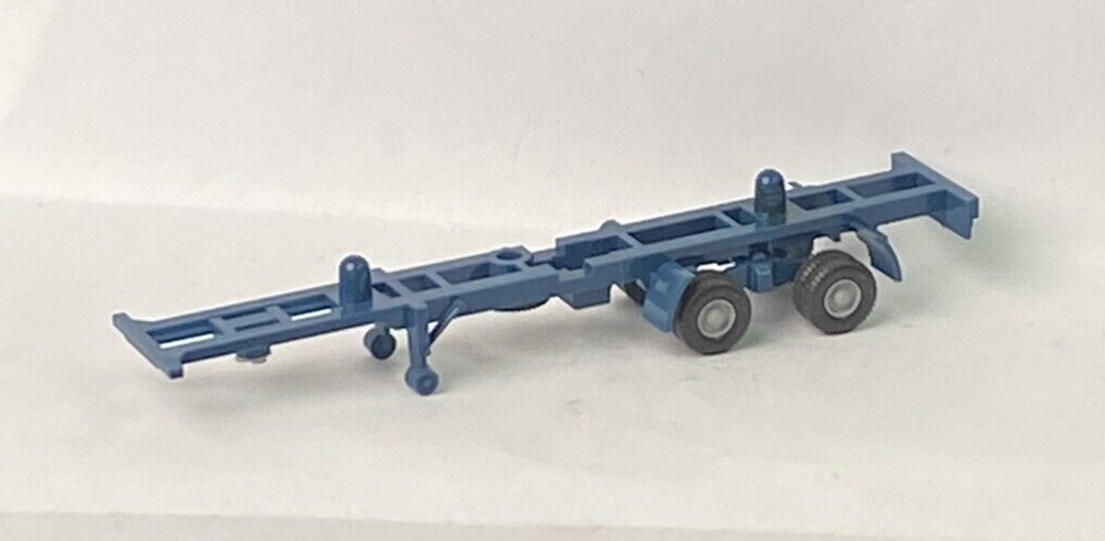 Wiking HO Container Trailer Only Blue