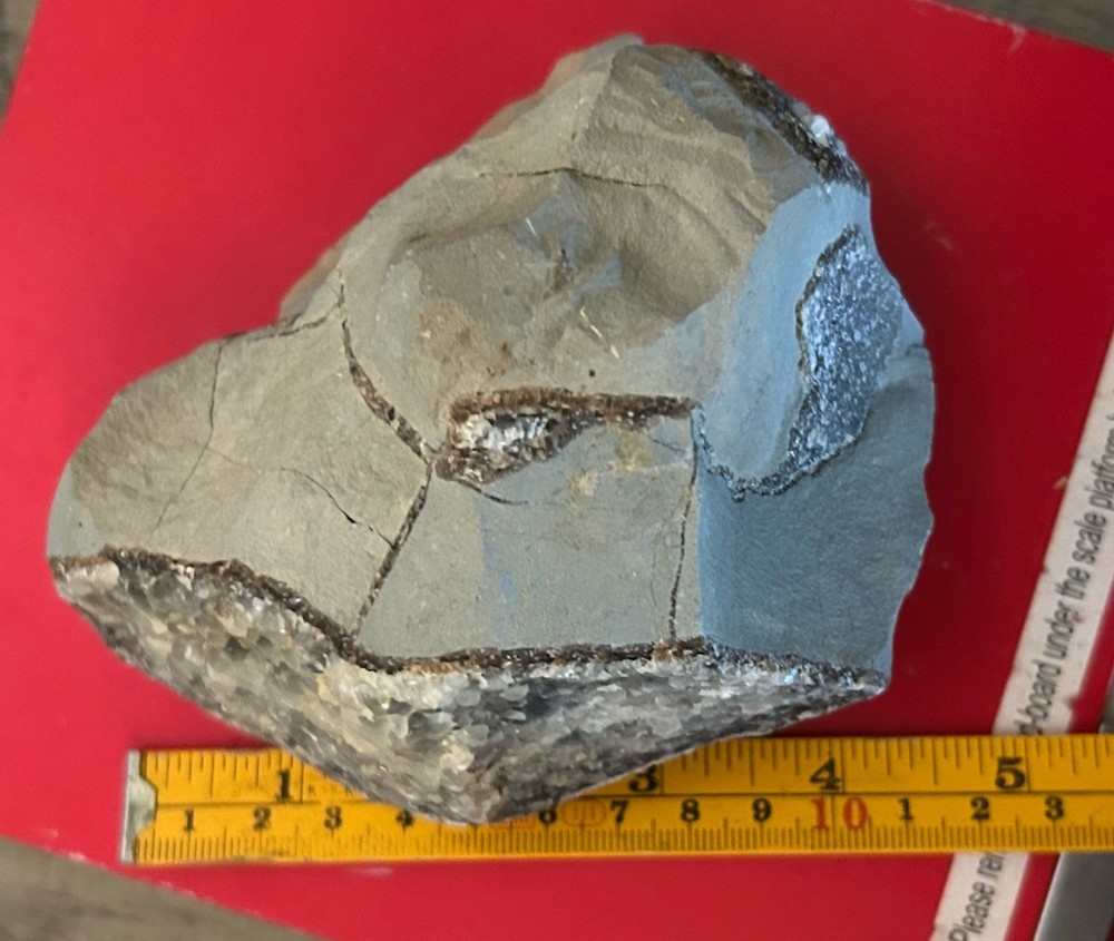 Beautiful Texas Lower Eagle Ford UV-Reactive Concretion, Unique Crystals!